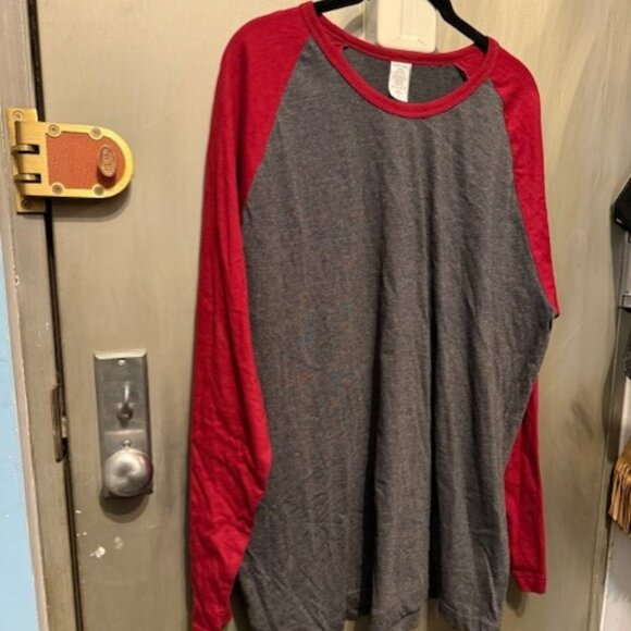 Retro Crew Neck Baseball Shirt, Dynamic Cotton Raglan T Shirt - Picture 9 of 16